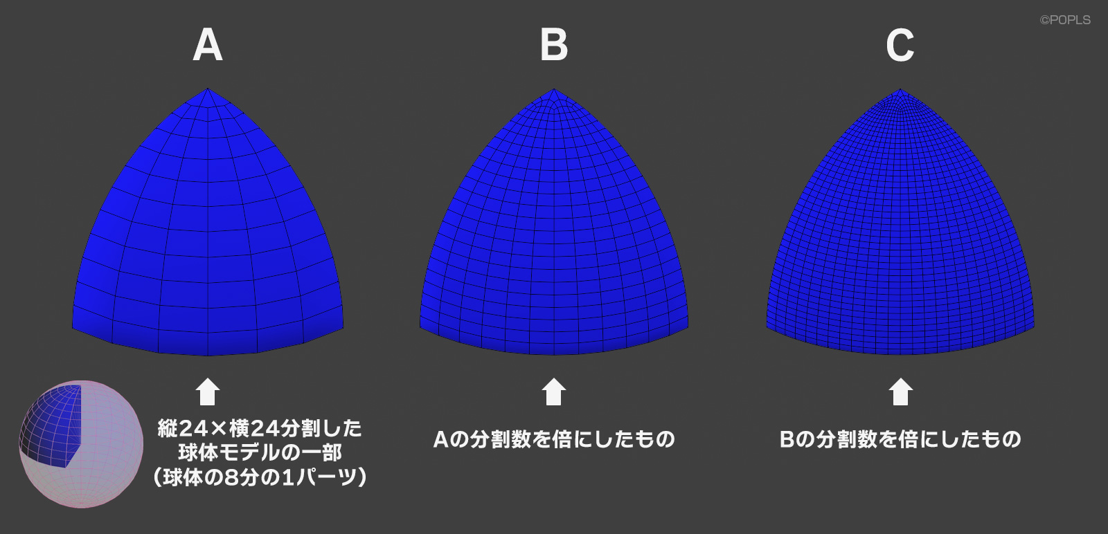 角張りサンプルの3Dデータ